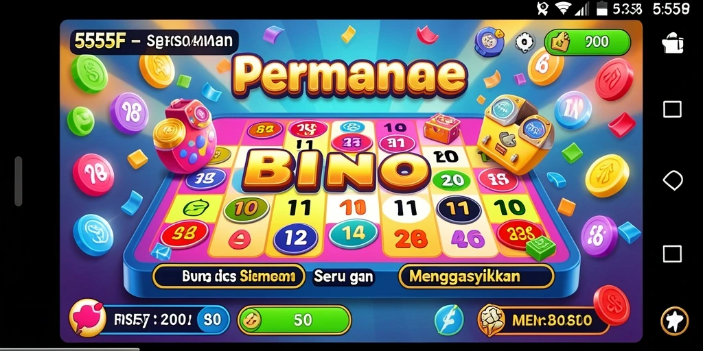Tampilan gameplay seru dalam permainan Bingo 555F.