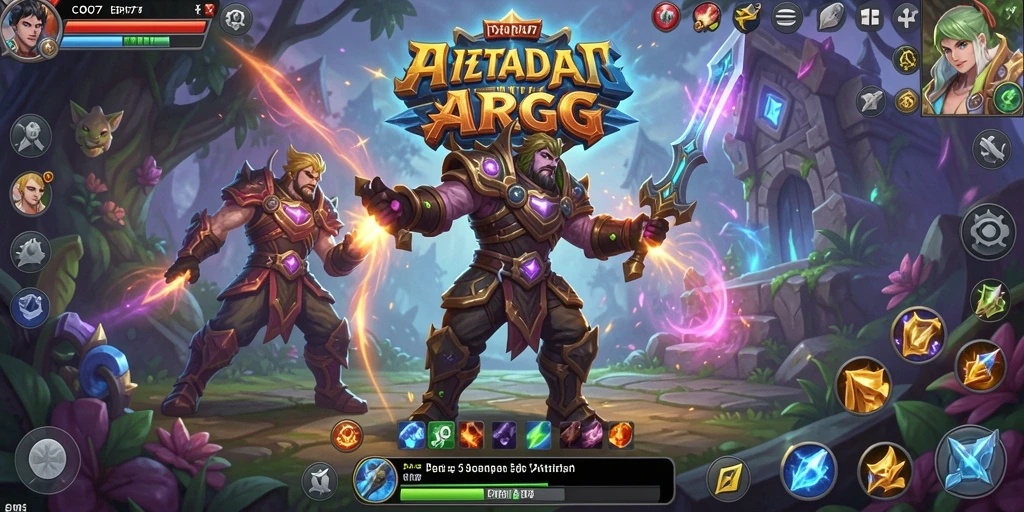 Screenshot gameplay yang menampilkan aksi petualangan ARPG