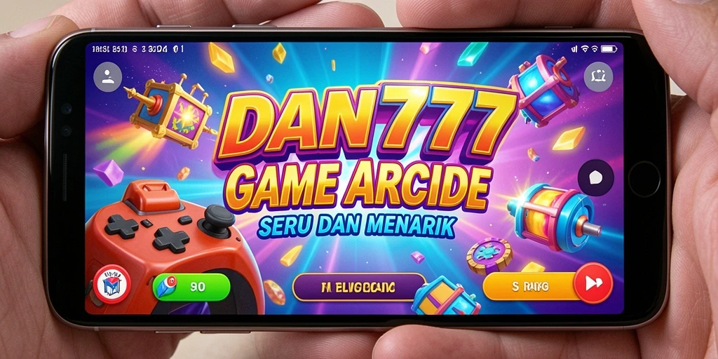 Tampilan utama gameplay Arcade DAN777 yang penuh aksi.