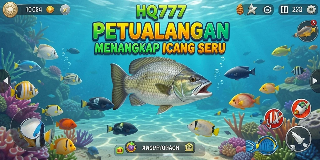 Tampilan gameplay Fishing yang seru di HQ777.