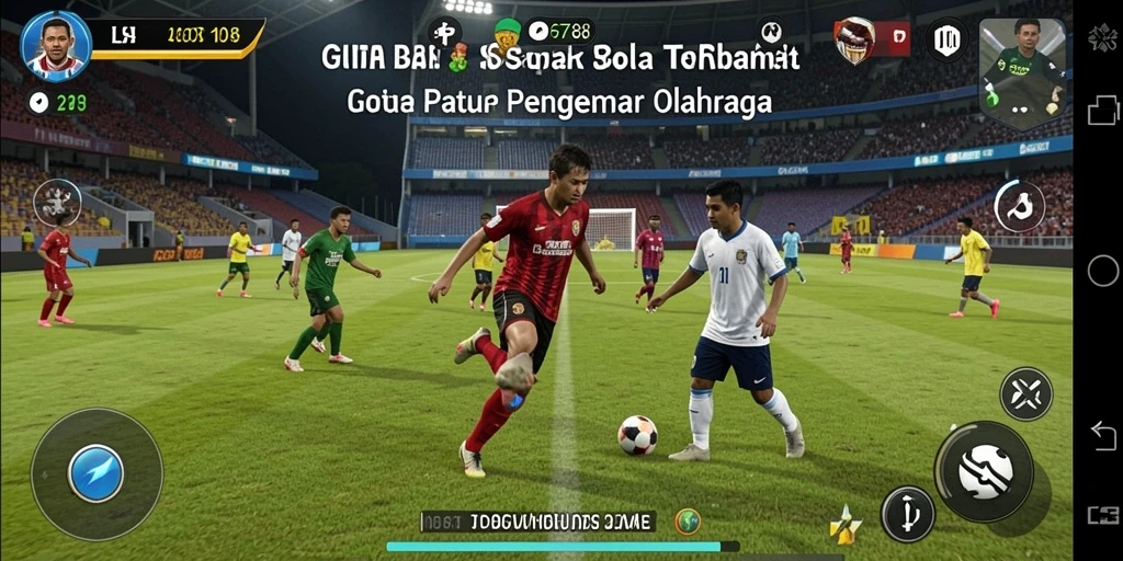 Screenshot dari ID6788 menampilkan pertandingan sepak bola yang mendebarkan.