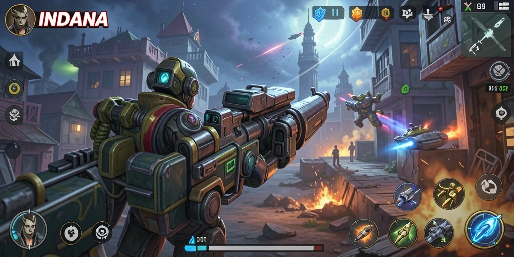 Gameplay strategis INDAAA yang mendebarkan dan menantang.