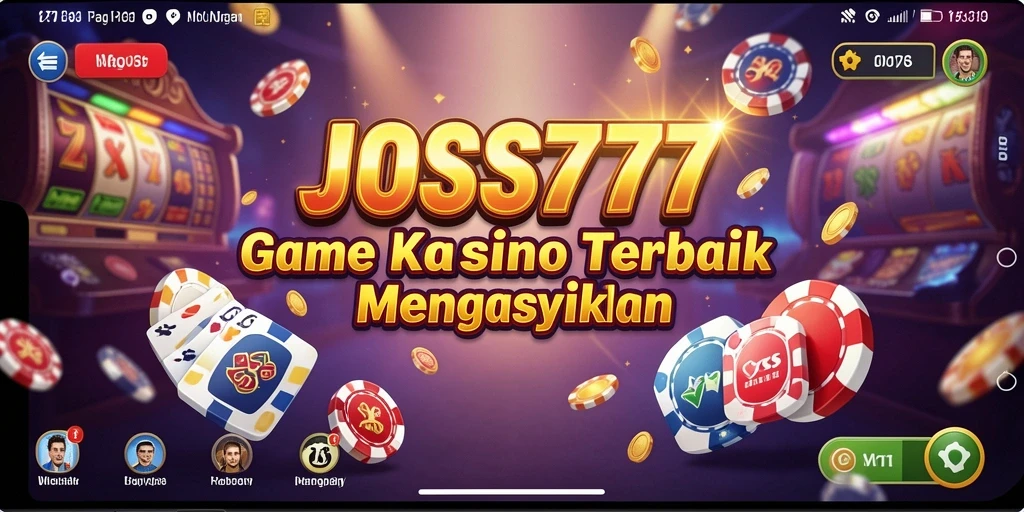 Tampilan menarik dari gameplay JOSS777 di kasino virtual.