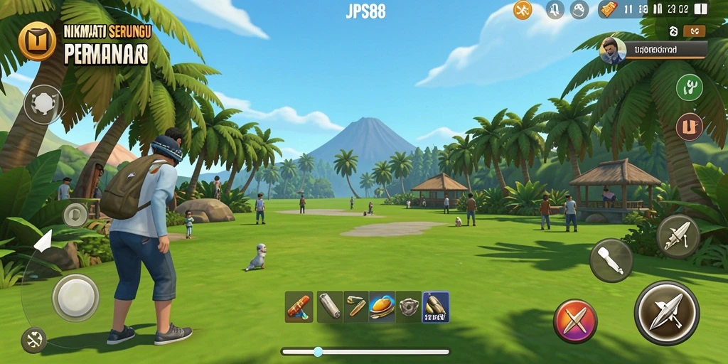 Tampilan gameplay JPS88 yang menghibur dan penuh warna.