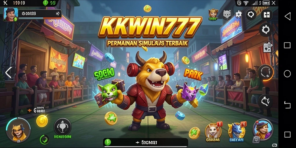 Screenshot utama KKWIN777 menampilkan gameplay yang menarik dan penuh warna.