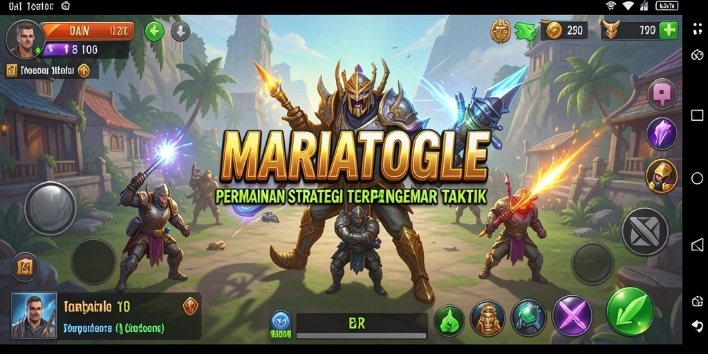 Tampilan gameplay menarik dari MARIATOGEL dengan strategi kompleks.