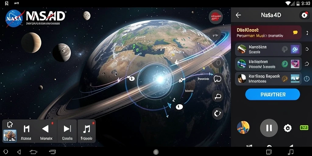 Tampilan gameplay menarik dengan pengalaman musik interaktif.