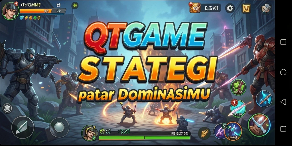 Tampilan gameplay yang mendebarkan dalam QTGAME