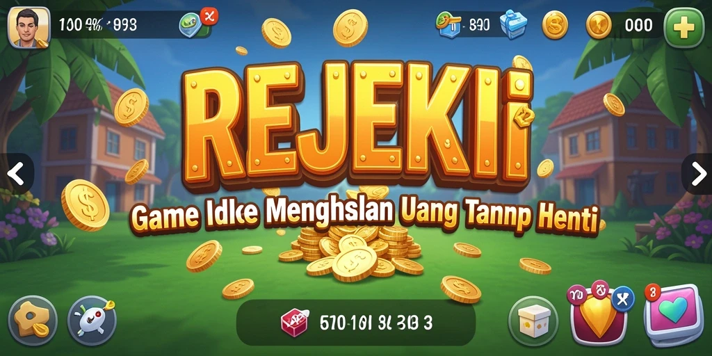 Screenshot utama pertandingan REJEKI menampilkan gameplay yang dinamis dan menarik.