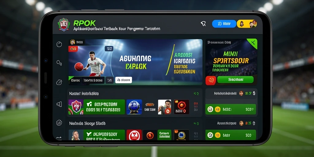 Tampilan gameplay RPOK dengan berbagai pilihan taruhan olahraga.