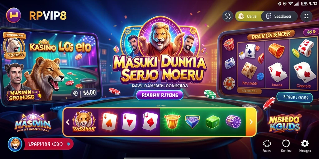Gameplay Kasino RPVIP8 yang mendebarkan dan interaktif.