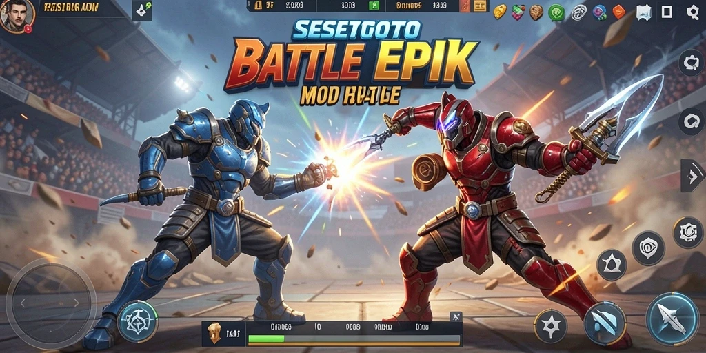 Screenshot gameplay SESETOTO menampilkan aksi seru dalam pertempuran Battle Royale.
