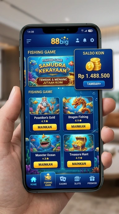 Proses pengunduhan aplikasi di platform 88big yang mudah.